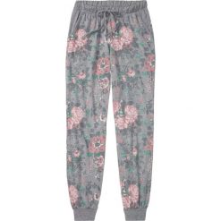 Spodnie do spania bonprix szary melanż w kwiaty. Szare spodnie damskie bonprix. Za 39,99 zł.