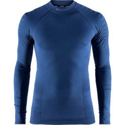 Koszulka Craft Active Intensity CN LS M Niebieska. Niebieskie koszulki męskie termoaktywne Craft, na zimę, m, bez wzorów, z materiału, bez kołnierzyka, bez rękawów. Za 99,99 zł.