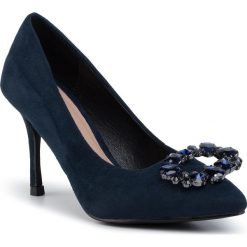 Szpilki MENBUR - 20787 Midnight Blue. Niebieskie półbuty damskie Menbur, bez wzorów, ze skóry ekologicznej, eleganckie, bez obcasa, na obcasie, bez zapięcia. Za 319,00 zł.