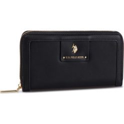 Duży Portfel Damski U.S. POLO ASSN. - Palm Beach L Zip Wall BEUPB0449WVP/000 Black. Czarne portfele damskie marki U.S. Polo Assn., ze skóry ekologicznej. Za 179,00 zł.