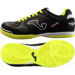 Buty halowe Joma Top Flex 901 In M TOPS.901.IN. Czarne buty sportowe męskie Joma, ze skóry, bez zapięcia, do piłki nożnej. W wyprzedaży za 299,00 zł.