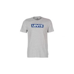 T-shirty z krótkim rękawem Levis GRAPHIC SET-IN NECK 2. Szare t-shirty męskie Levi's®, s, bez wzorów, bez kołnierzyka, krótkie. Za 76,30 zł.