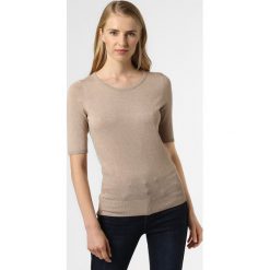 Marie Lund - Sweter damski, beżowy. Brązowe swetry damskie Marie Lund, xl, bez wzorów, z dzianiny, z krótkim rękawem, krótkie, bez kaptura. Za 129,95 zł.
