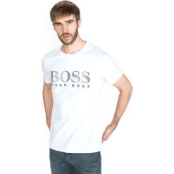 BOSS Koszulka Biały. Białe podkoszulki męskie Boss, s, z nadrukiem, z bawełny, krótkie. Za 211,95 zł.