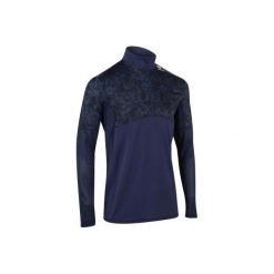 BLUZA tenis THERMIC 900 MĘSKA. Niebieskie bluzy męskie marki ARTENGO, na zimę, xl, bez wzorów, z elastanu, sportowe, bez kołnierzyka, bez rękawów, bez kaptura. Za 59,99 zł.
