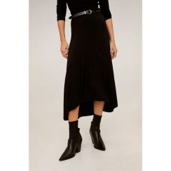 Mango - Spódnica Reopri. Czarne spódniczki damskie Mango, na co dzień, xs, bez wzorów, z elastanu, casualowe, midi, proste. Za 79,90 zł.
