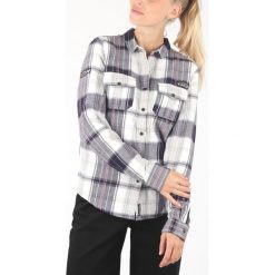 SuperDry Koszula Niebieski Biały. Niebieskie bluzki damskie Superdry, m, w kratkę, z bawełny. Za 352,95 zł.