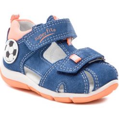 Sandały SUPERFIT - 4-09142-80 M Blau/Orange. Niebieskie sandały chłopięce Superfit, ze skóry, bez zapięcia. W wyprzedaży za 179,00 zł.