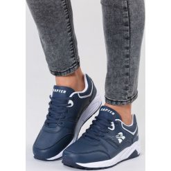 Granatowe Buty Sportowe Escape The World. Niebieskie buty sportowe damskie vices, z materiału. Za 99,99 zł.
