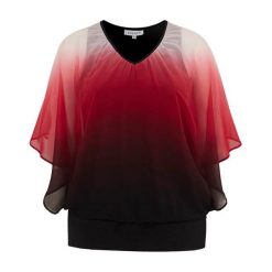 Zhenzi Bluzka ze ściągaczem Pavo burgundowy female czerwony 58/60 (XXL). Czerwone bluzki damskie Zhenzi, s, bez wzorów, eleganckie, z dekoltem w serek, bez rękawów. W wyprzedaży za 104,00 zł.