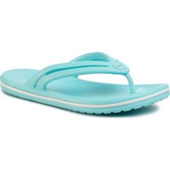 Japonki CROCS - Crocband Flip W 206100 Ice Blue. Niebieskie klapki damskie Crocs, bez wzorów, z tworzywa sztucznego, bez obcasa. Za 119,00 zł.