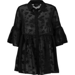Bluzki asymetryczne: Lost Ink SHEER HEART SMOCK Bluzka black