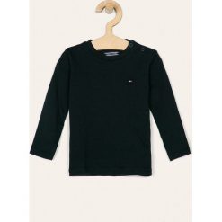 Tommy Hilfiger - Longsleeve dziecięcy 74-176 cm. Niebieskie t-shirty chłopięce TOMMY HILFIGER, bez wzorów, z bawełny, z długim rękawem. Za 99,90 zł.