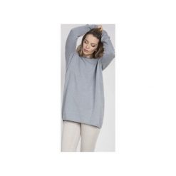 DZIANINOWA BLUZA, SWE169 GRAFIT MKM. Szare bluzy damskie Mkm swetry, s, bez wzorów, z wiskozy, bez rękawów, bez kaptura. Za 168,00 zł.