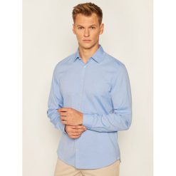 Koszula Marc O'Polo B21 1504 42112. Niebieskie koszule męskie Marc O'Polo, xxl, bez wzorów, biznesowe, polo, bez rękawów. Za 349,00 zł.