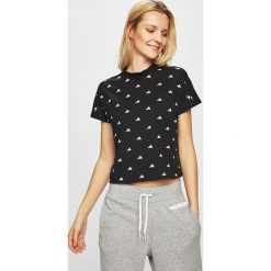 Adidas Performance - Top. Czarne topy damskie adidas Performance, s, bez wzorów, z bawełny, z okrągłym kołnierzem. W wyprzedaży za 119,90 zł.