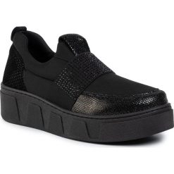 Sneakersy LASOCKI - Arc-Bari-01 Czarny. Czarne półbuty damskie Lasocki, z aplikacjami, ze skóry, bez obcasa, na płaskiej podeszwie, bez zapięcia. Za 179,99 zł.