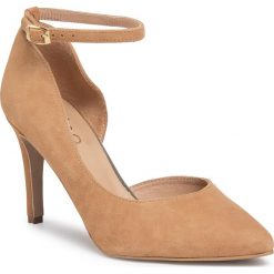 Szpilki EDEO - 3498-1100 Rudy. Pomarańczowe półbuty damskie Edeo, bez wzorów, ze skóry, bez obcasa, na obcasie, bez zapięcia. Za 289,00 zł.