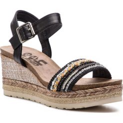 Espadryle REFRESH - 69826 Negro. Czarne espadryle damskie marki Refresh, bez wzorów, ze skóry ekologicznej, bez obcasa, na obcasie. Za 199,00 zł.
