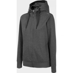 Bluza damska BLD602 - ciemny szary melanż - Outhorn. Szare bluzy damskie Outhorn, bez wzorów, bez rękawów, bez kaptura. W wyprzedaży za 99,99 zł.