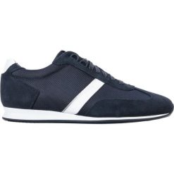 BOSS Hugo Boss Orland Tenisówki Niebieski. Niebieskie trampki męskie BOSS Hugo Boss, bez wzorów, ze skóry, bez zapięcia. Za 664,95 zł.