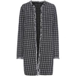 Sweter bez zapięcia bonprix czarno-biały w kratę. Czarne swetry damskie bonprix, bez wzorów, bez rękawów, bez kaptura. Za 149,99 zł.