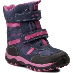 Śniegowce GEOX - J Alaska G.B Wpf A J642WA 0FU50 C4R8N Dk Royal/Fuchsia. Niebieskie kozaki dziewczęce Geox, bez zapięcia. W wyprzedaży za 209,00 zł.