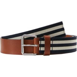 Hackett London GROGRAIN Pasek blue/ white. Niebieskie paski męskie marki Hackett London, w paski, ze skóry. Za 419,00 zł.