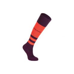 SKARPETY sportowe do RUGBY R500 damskie. Różowe skarpetki damskie OFFLOAD, bez wzorów, z elastanu. Za 24,99 zł.