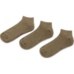 Zestaw 3 par niskich skarpet unisex CAMEL ACTIVE - 6595 Earth Brown 798. Brązowe skarpetki damskie Camel Active, bez wzorów, z elastanu. Za 39,00 zł.