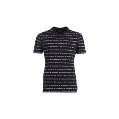 T-shirty z krótkim rękawem Emporio Armani YAROULU. Czarne t-shirty męskie marki Emporio Armani, s, bez wzorów, bez kołnierzyka, krótkie. Za 329,00 zł.