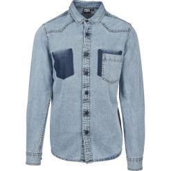 Koszule męskie: Urban Classics Denim Pocket Shirt Koszula niebieski
