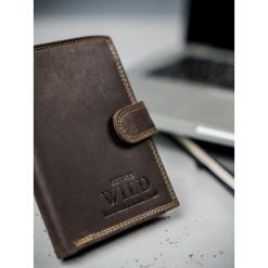 Portfel męski skórzany RFID Always Wild D1072L brąz - Brąz. Portfele męskie ALWAYS WILD, bez wzorów. Za 49,99 zł.