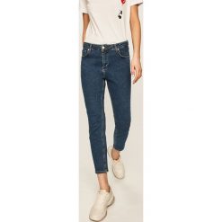 Answear - Jeansy. Niebieskie jeansy damskie ANSWEAR, s, z podwyższonym stanem. W wyprzedaży za 119,90 zł.