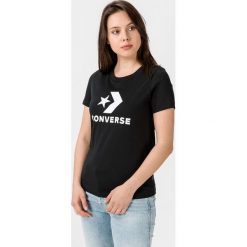 Converse Star Chevron Koszulka Czarny Wielokolorowy. Czarne koszulki damskie Converse, xl, z nadrukiem, z bawełny, retro, bez kołnierzyka, z krótkim rękawem. Za 102,95 zł.