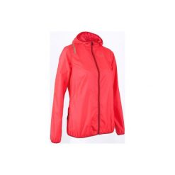 Kurtka do biegania RUN WIND damska. Różowe kurtki damskie do biegania marki KALENJI, z poliesteru. Za 49,99 zł.