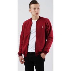"Bomber" Męski Bordo "White". Białe bluzy męskie Edward Orlovski, xl, bez wzorów, bez kołnierzyka, bez rękawów, bez kaptura. Za 120,00 zł.