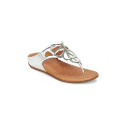 Japonki FitFlop BUMBLE TOEPOST. Szare klapki damskie marki FitFlop, bez wzorów, bez obcasa. Za 359,20 zł.