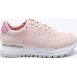 S. Oliver - Buty. Szare buty sportowe damskie S.Oliver, z materiału. W wyprzedaży za 199,90 zł.