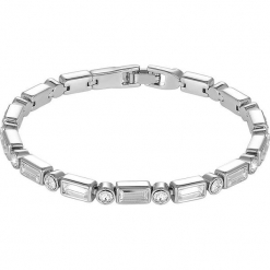 Bransoletka z kryształami Swarovski. Szare bransoletki damskie z cyrkoniami marki Biżuteria z kryształkami Swarovski. W wyprzedaży za 104,95 zł.