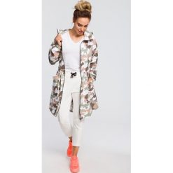 Bluza damska z kapturem rozpinana militarna - 2xl/3xl. Bluzy damskie e-margeritka.pl, na wiosnę, s, z aplikacjami, z bawełny, z długim rękawem, długie, z kapturem. Za 199,99 zł.