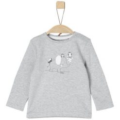 S.Oliver Koszulka Chłopięca Z Nadrukiem 50/56 Szary. Szare t-shirty chłopięce marki S.Oliver, z nadrukiem, bez rękawów. Za 39,00 zł.