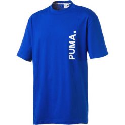 Puma Epoch Koszulka Niebieski. Niebieskie podkoszulki męskie Puma, m, z nadrukiem, z bawełny, bez kołnierzyka, z krótkim rękawem, krótkie. Za 137,95 zł.