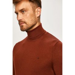 Calvin Klein - Sweter. Pomarańczowe swetry męskie Calvin Klein, s, bez wzorów, z wełny. W wyprzedaży za 359,90 zł.