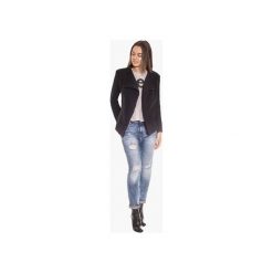 Modernistyczna bluza ze stójką na zamek. Czarne bluzy damskie marki Bien fashion, xs, bez wzorów, z materiału, bez rękawów, bez kaptura, wspinaczkowe. Za 149,00 zł.