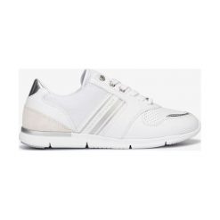 Tommy Hilfiger Tenisówki Biały. Białe trampki i tenisówki damskie TOMMY HILFIGER, bez wzorów, ze skóry, bez zapięcia. Za 462,95 zł.