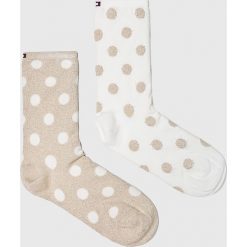 Tommy Hilfiger - Skarpetki (2-pack). Szare skarpetki damskie TOMMY HILFIGER, z bawełny. W wyprzedaży za 39,90 zł.
