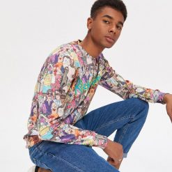 Bluza z nadrukiem Rick and Morty - Wielobarwny. Bluzy męskie House, s, z nadrukiem, bez kołnierzyka, bez rękawów, bez kaptura. Za 129,99 zł.