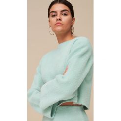 Miękki sweter - Zielony. Zielone swetry damskie Reserved, s, bez wzorów, bez rękawów, bez kaptura. Za 139,99 zł.