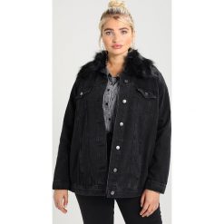 Bomberki damskie: New Look Curves COLLAR JACKET Kurtka jeansowa black